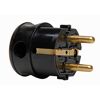 Schwarzer Winkelstecker