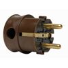 Brauner Winkelstecker