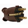 Brauner Schutzkontaktstecker