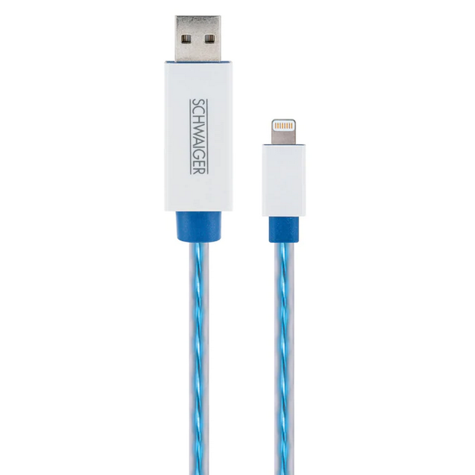 Sync- und Ladekabel Apple® Lightning 80 cm, blau leuchtend + product picture