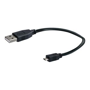 Micro USB Sync- & Ladekabel schwarz 15 cm