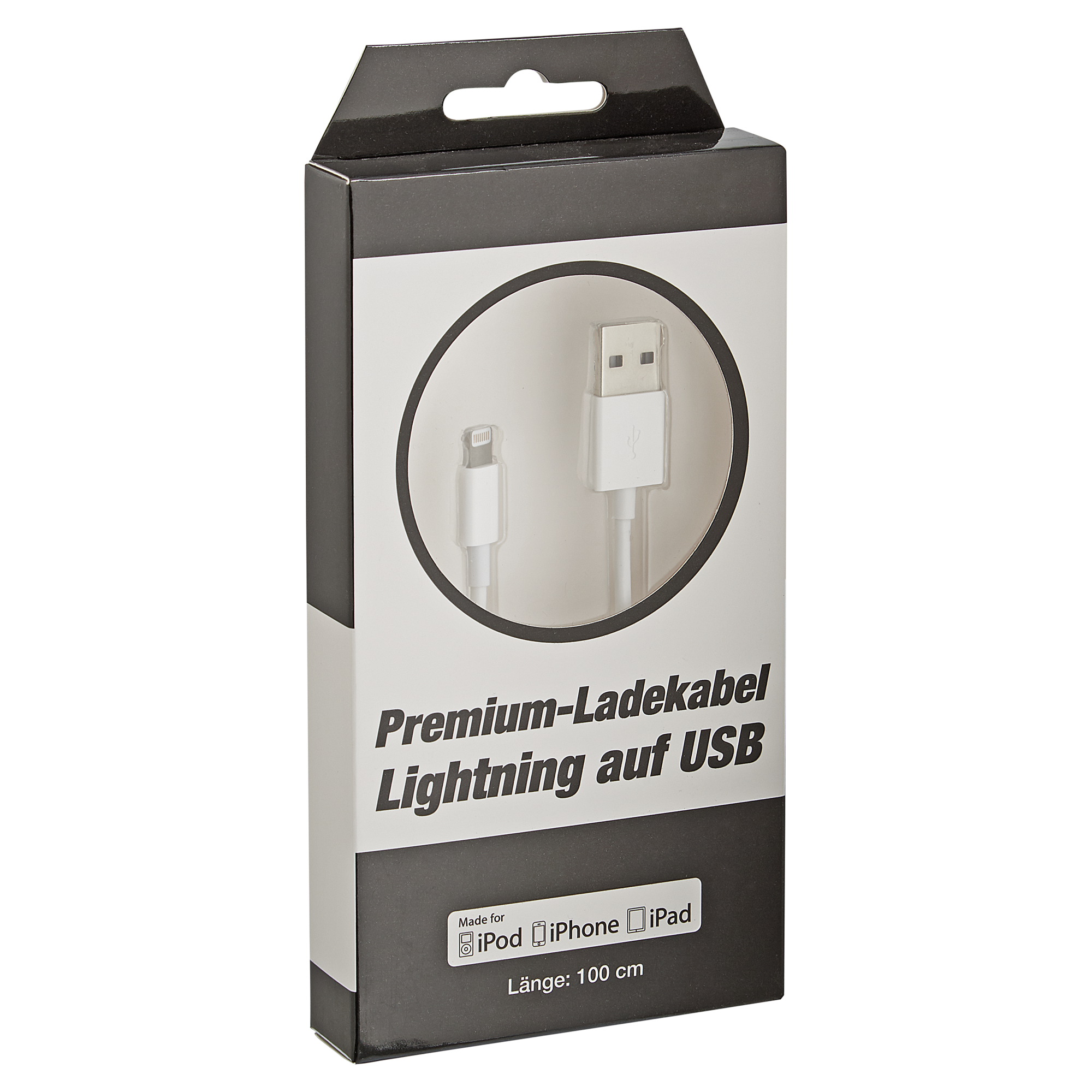 Premium-Ladekabel Lightning auf USB 100 cm + product picture