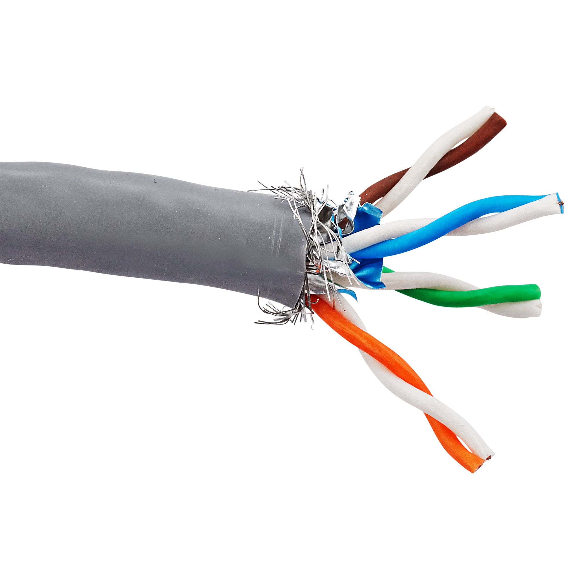Abisoliertes Netzwerkkabel