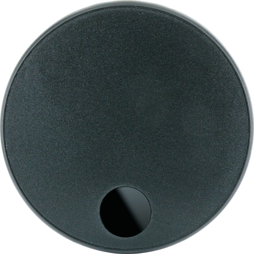 Qi Wireless-Ladeplatte schwarz Ø 80 mm, inklusive Micro USB Ladekabel