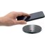 Qi Wireless-Ladeplatte schwarz Ø 80 mm, inklusive Micro USB Ladekabel