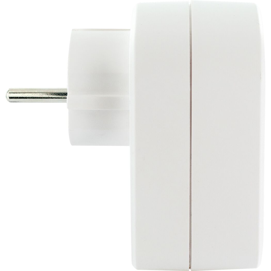 Ladeadapter mit 2 USB 2.0 A-Ports 230 V, mit Steckdose