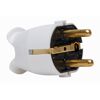 Weißer Schutzkontaktstecker