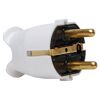Weißer Schutzkontaktstecker