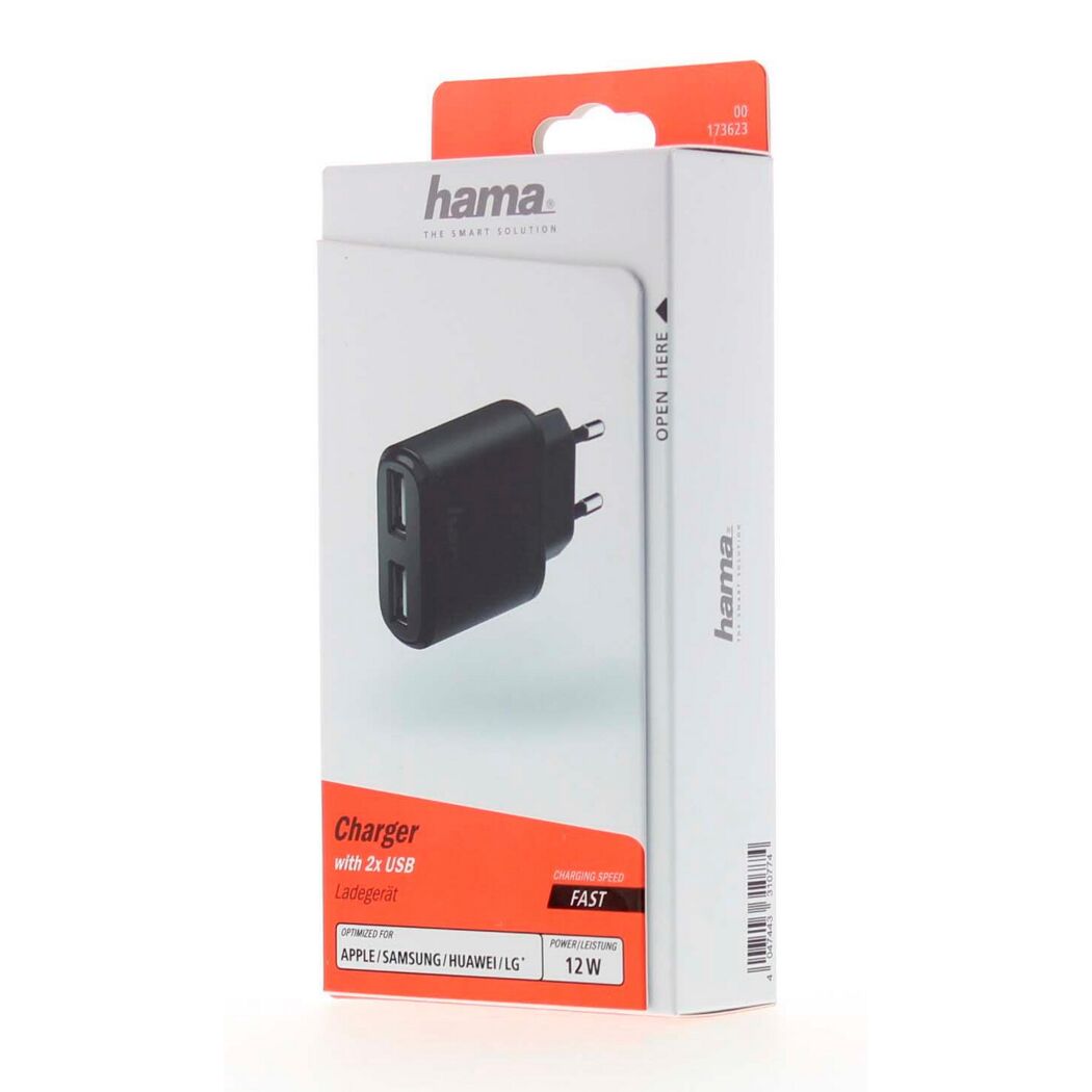 Hama Ladegerät mit zwei USB-Anschlüssen
