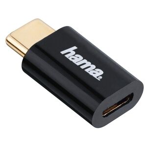 Adapter schwarz/vergoldet Micro-USB auf USB-C-Stecker