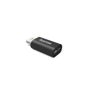 Micro-USB-Adapter schwarz auf Apple® Lightning-Stecker