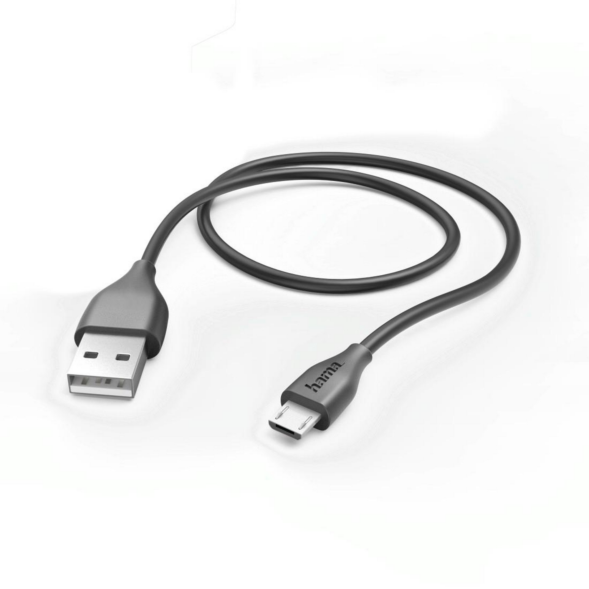 Lade-/Datenkabel schwarz USB-A mit Micro-USB 1,4 m + product picture