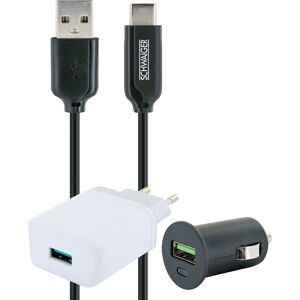 Lade-Set 'Quick Charge™ 3.0' USB C, 12 V & 230 V