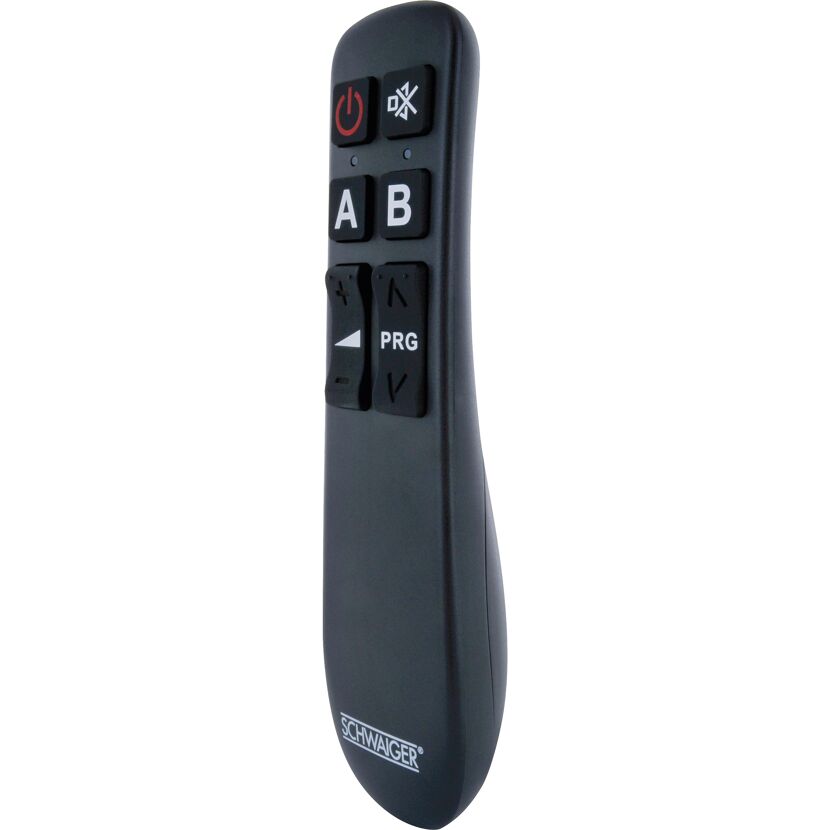 Schwarze 2in1 Universalfernbedienung von SCHWAIGER