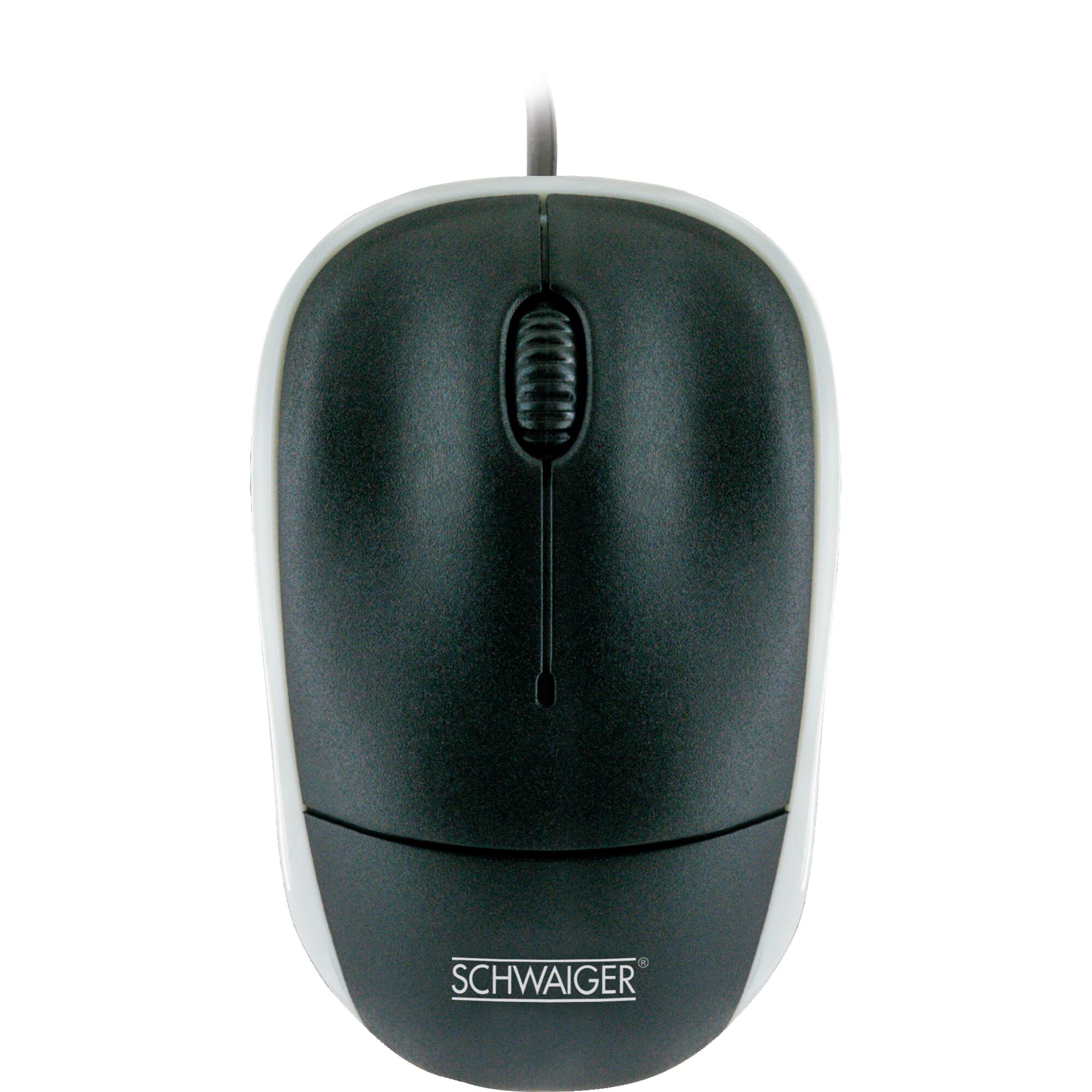 Kabelgebundene Maus von SCHWAIGER in Schwarz und Grau