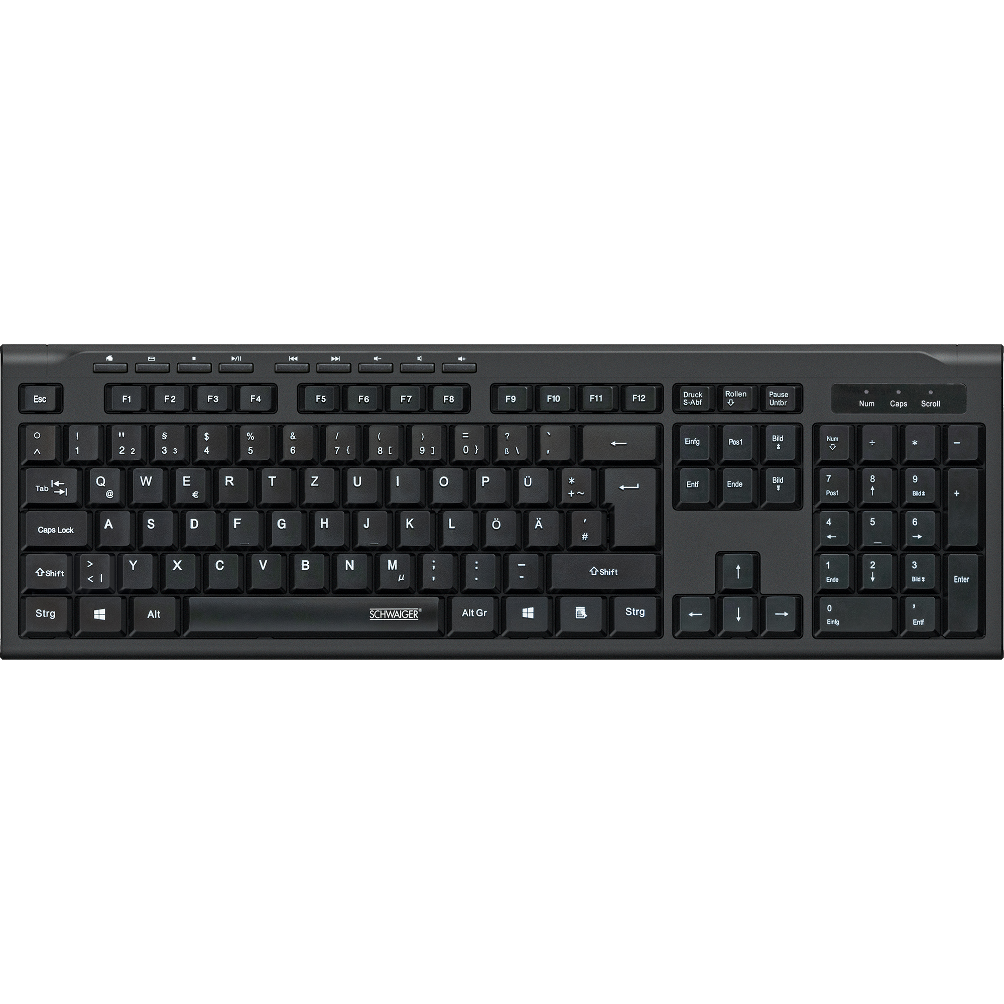 PC-Tastatur schwarz kabelgebunden + product picture