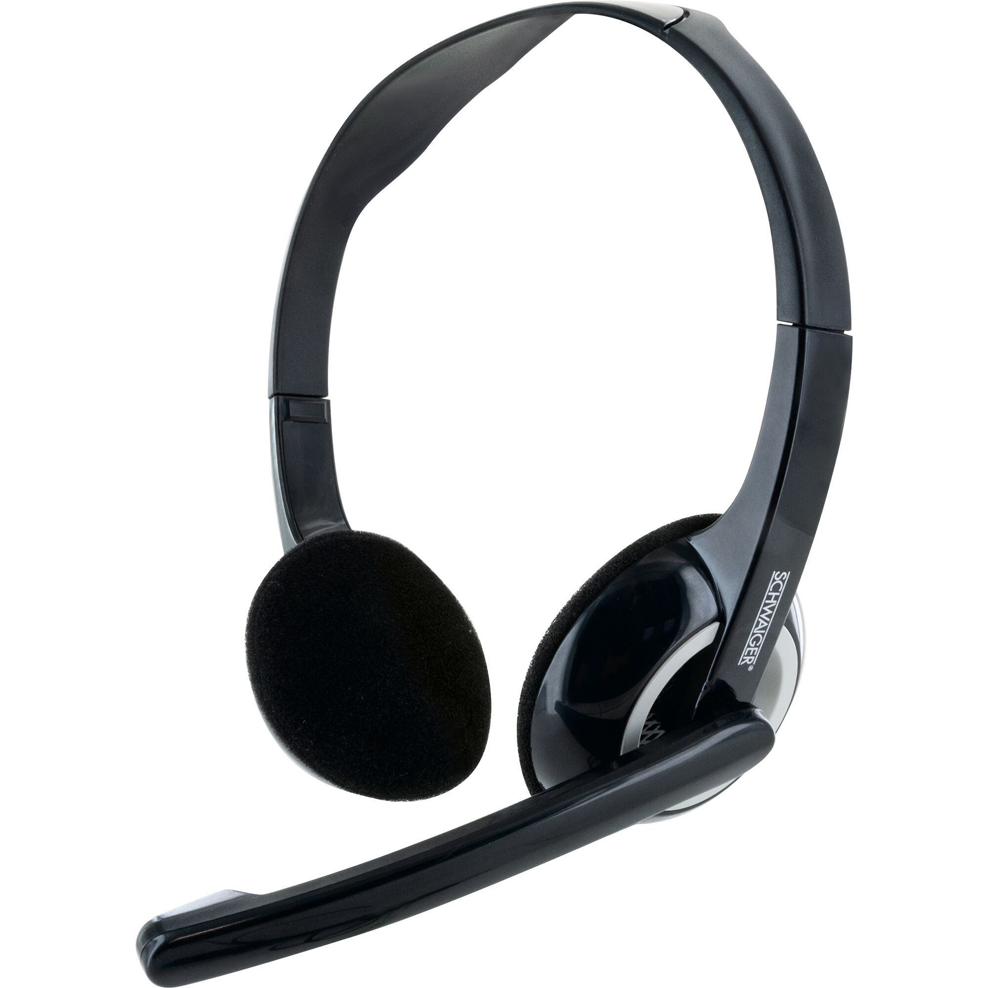 Schwarzes PC-Headset von SCHWAIGER