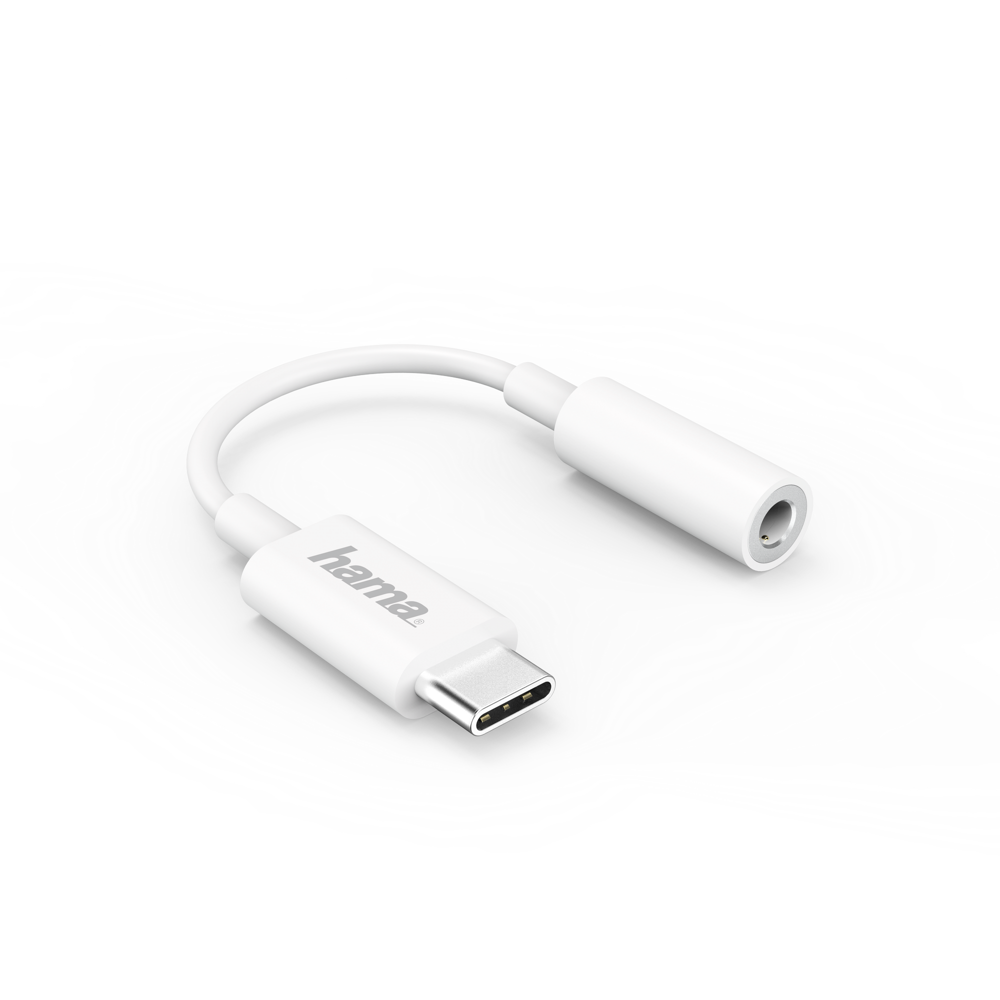 USB-C-Adapter auf 3,5 mm Audiobuchse weiß + product picture