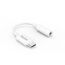 Weißer Hama USB-C Adapter auf 3,5 mm Klinke