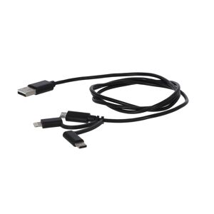 Multi-Ladekabel 3-in-1 schwarz 1 m
