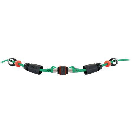 4. Bild von Netzwerkverbinder CAT 6A schwarz wassergeschützt