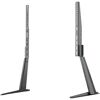 Zwei schwarze LED TV Standfüße