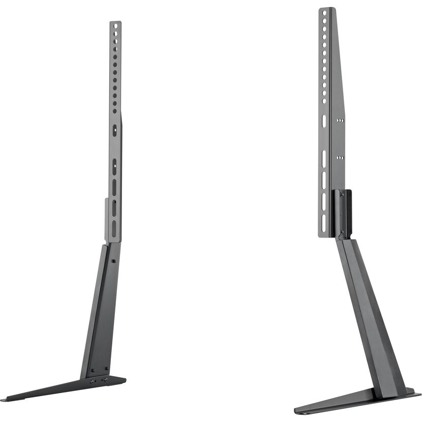 Zwei schwarze LED TV Standfüße