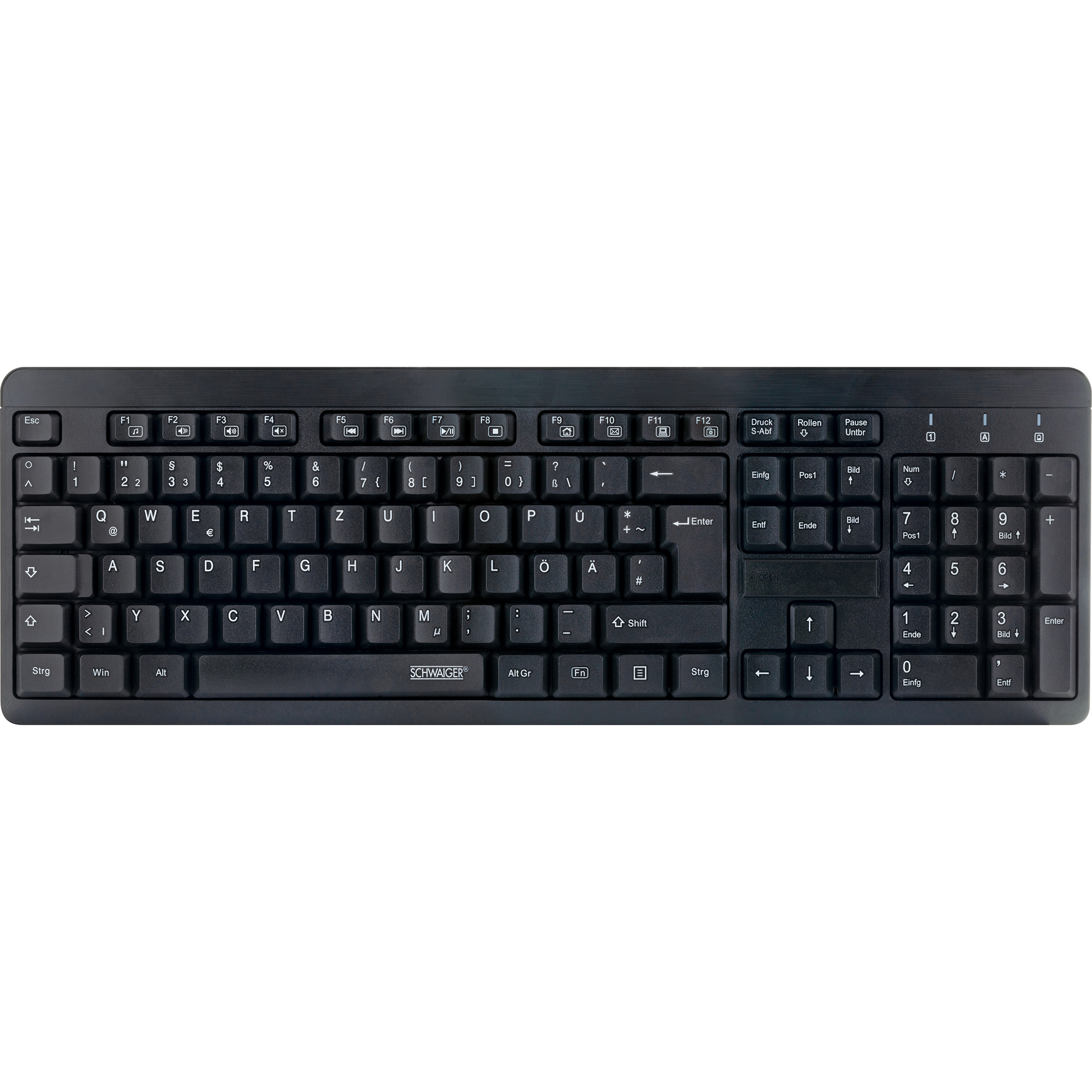 PC-Tastatur schwarz wireless