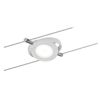 Weißer LED-Spot des Seilsystems leuchtet.