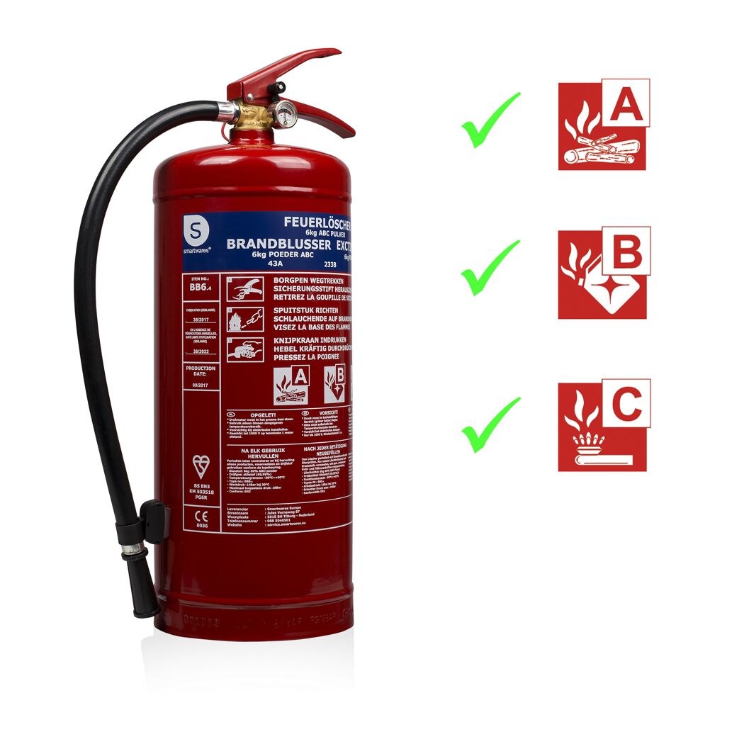 Feuerlöscher 6 kg ABC-Pulver