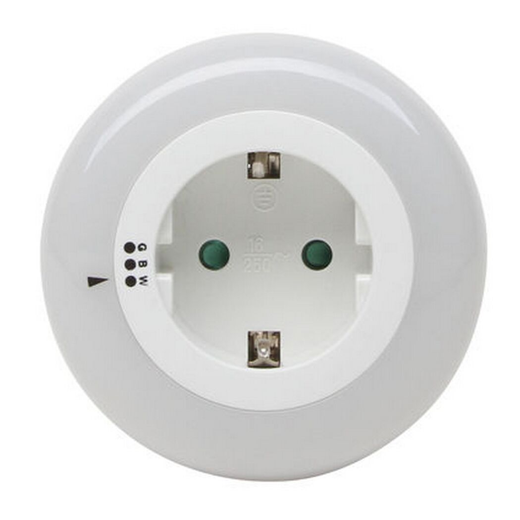 LED-Nachtlicht in Steckdose