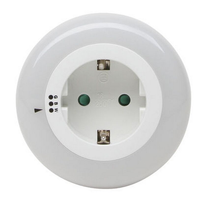LED-Nachtlicht in Steckdose