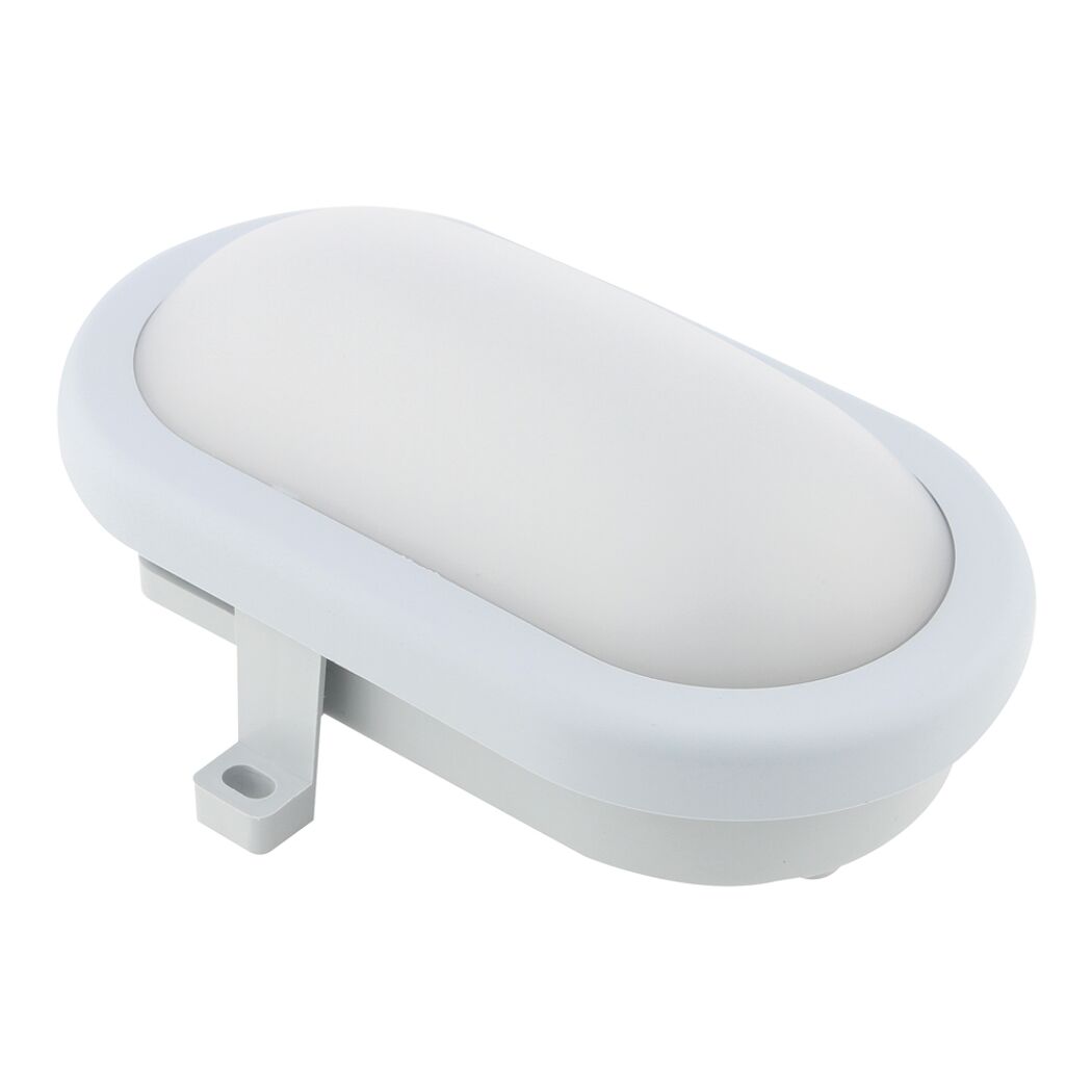LED Ovalarmatur, grau