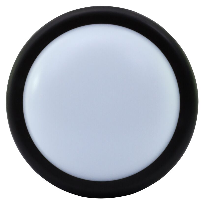 runde LED Leuchte mit schwarzem Rand