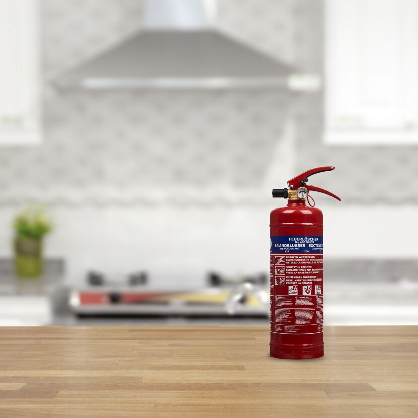 Feuerlöscher in der Küche
