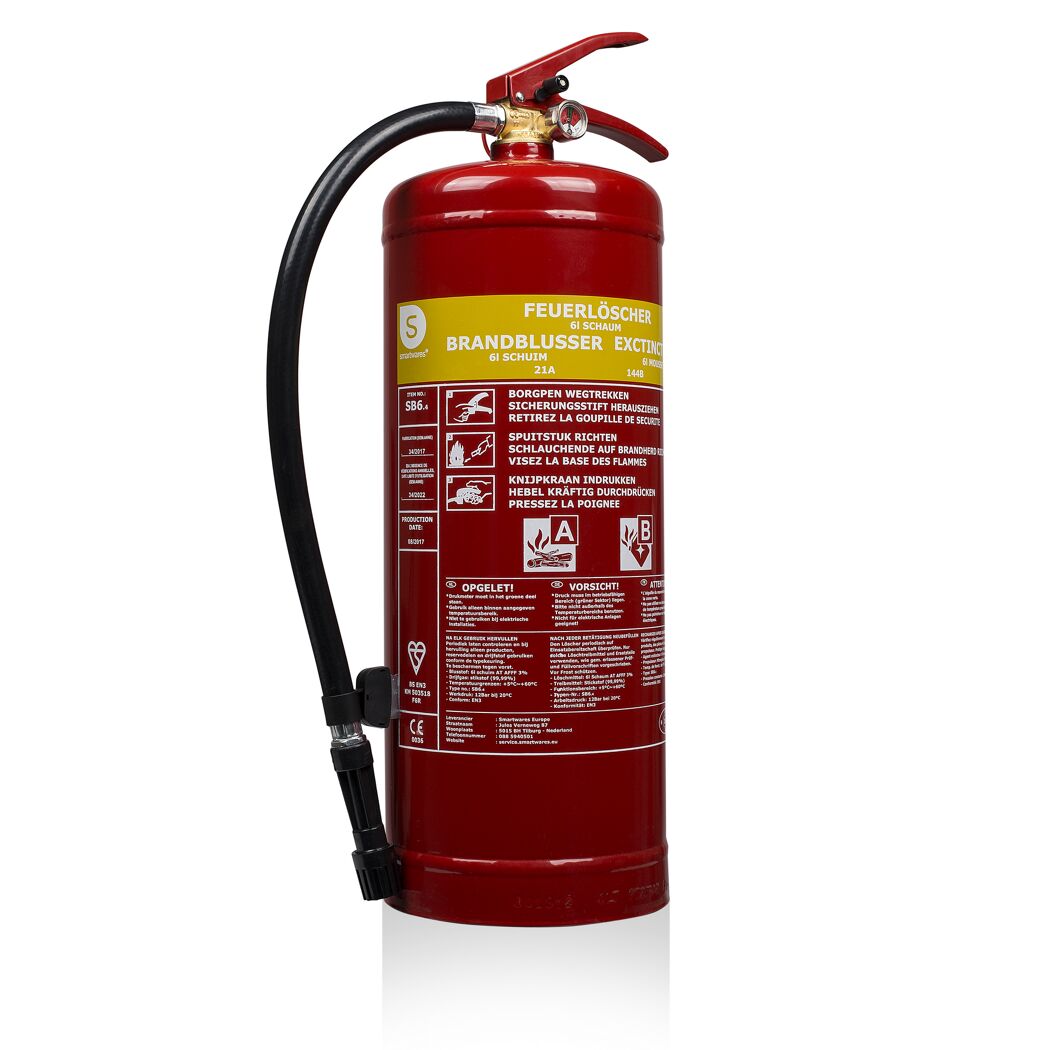 Feuerlöscher 2 Liter mit Schlauch