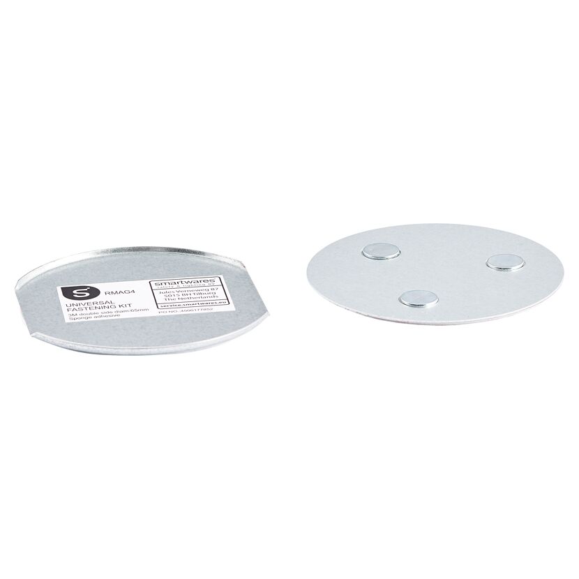 Zwei Smartwares Magnetbefestigungen für Rauchmelder