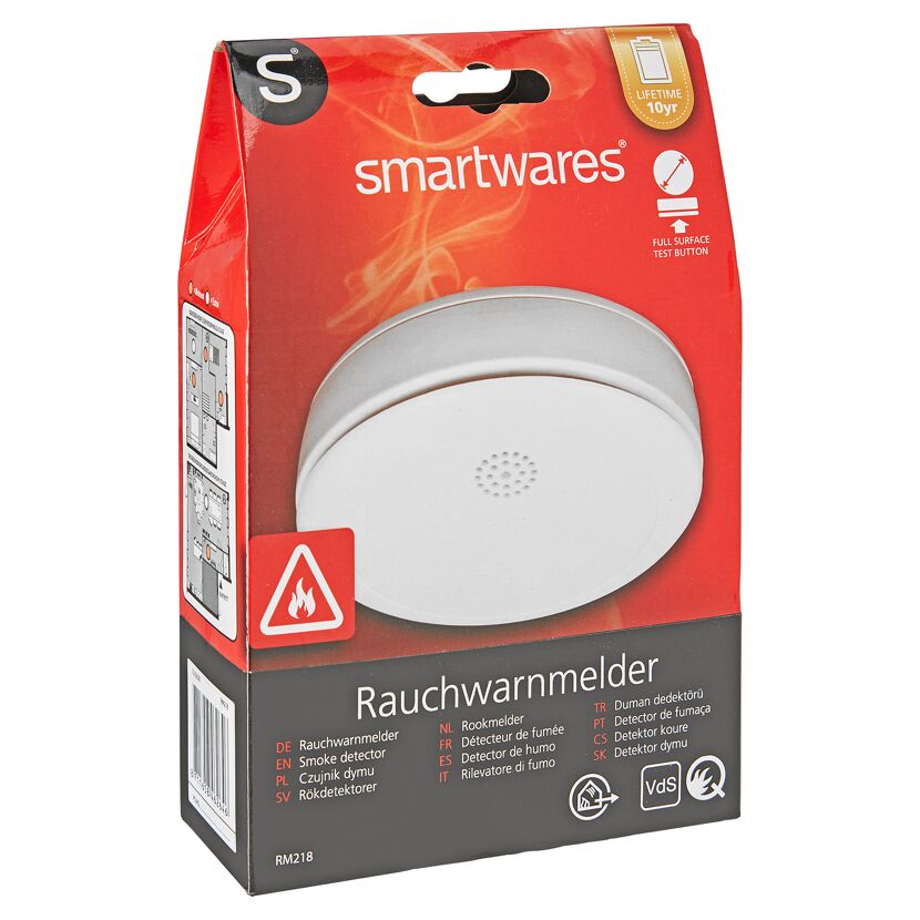 Smartwares Rauchwarnmelder in Verpackung