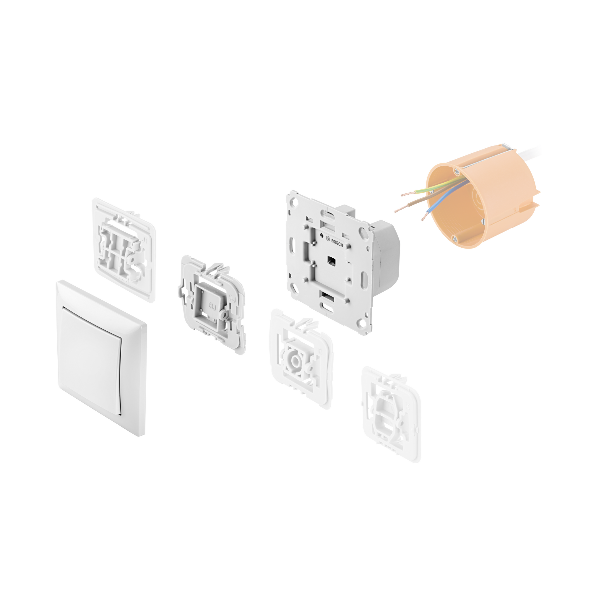 Smart Home Adapter-Set für Gira-Standard-Schalterserien, 3 Stück + product picture
