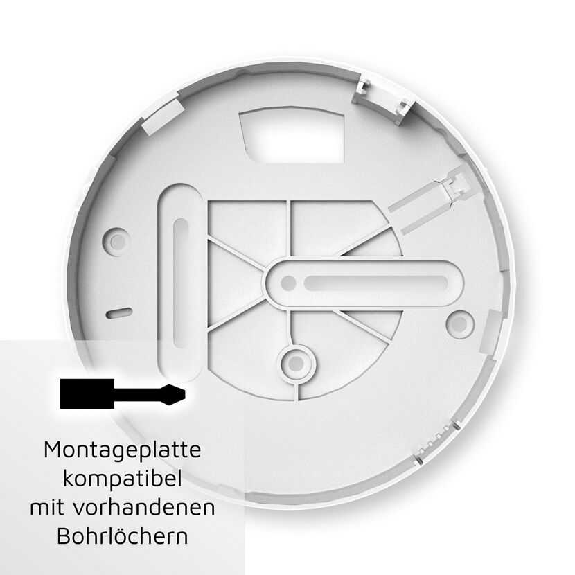 Rauchmelder 'Ei650' mit 10-Jahres-Batterie