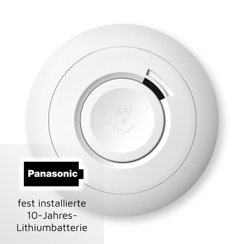 Funkrauchmelder 'Ei650RF' mit 10-Jahres-Batterie