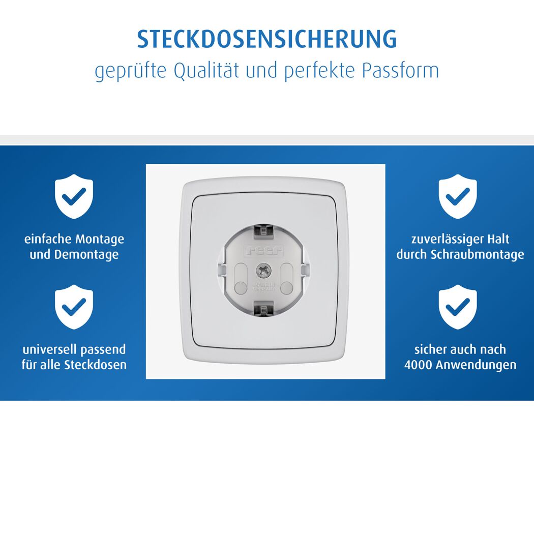 Steckdosenschutz schraubbar 10 Stück