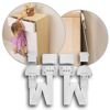Möbel-Kippschutz weiß, 2 Stück