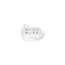 Verkleinertes Bild von Steckdosenleiste weiß 3-fach mit 2 USB-Ports
