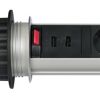 Steckdosenleiste mit USB-Anschlüssen und Ein-/Aus-Schalter