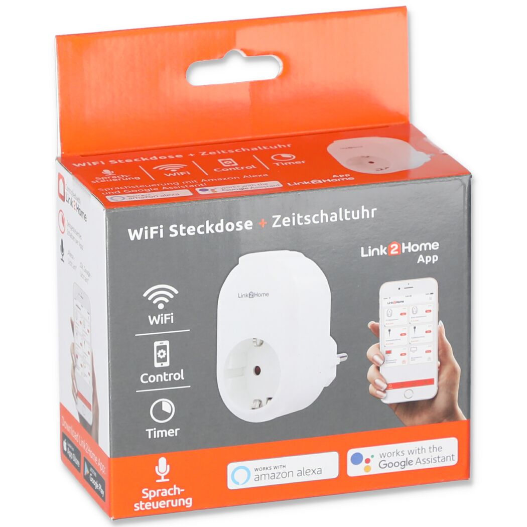 WiFi-Steckdose mit Zeitschaltuhr in Verpackung