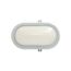 LED Ovalleuchte 10W 800Lm grau