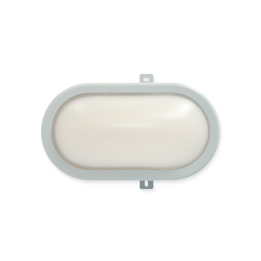 LED Ovalleuchte 10W 800Lm grau
