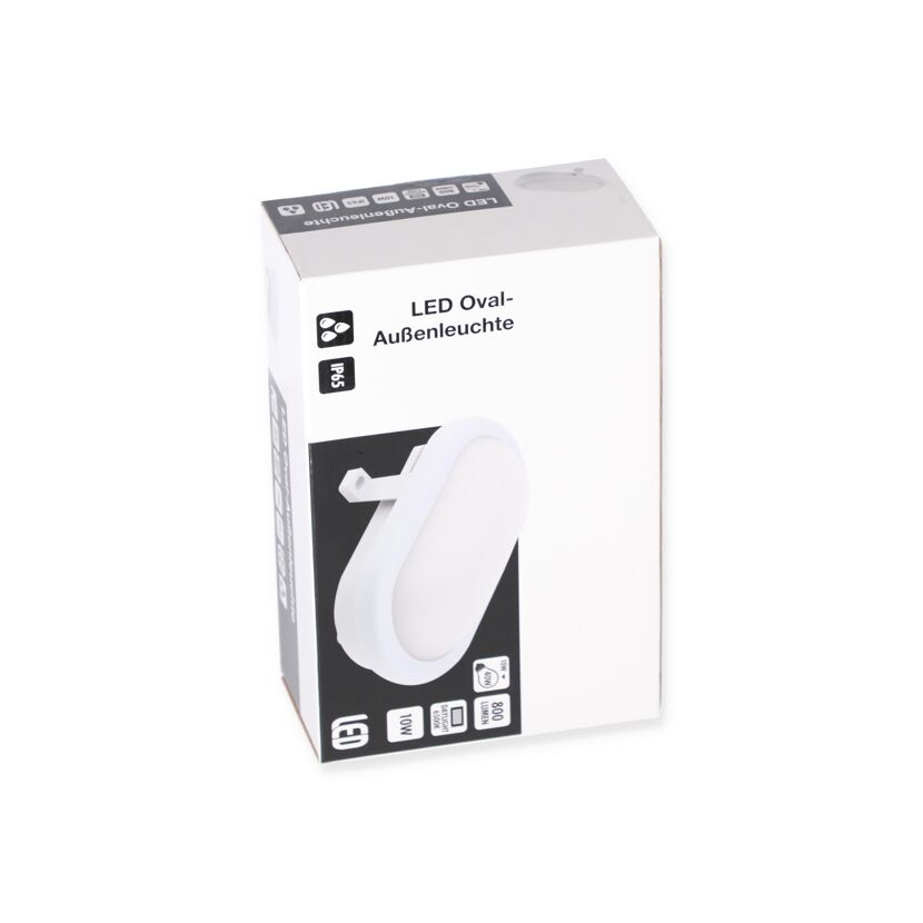 LED Oval-Außenleuchte in Verpackung