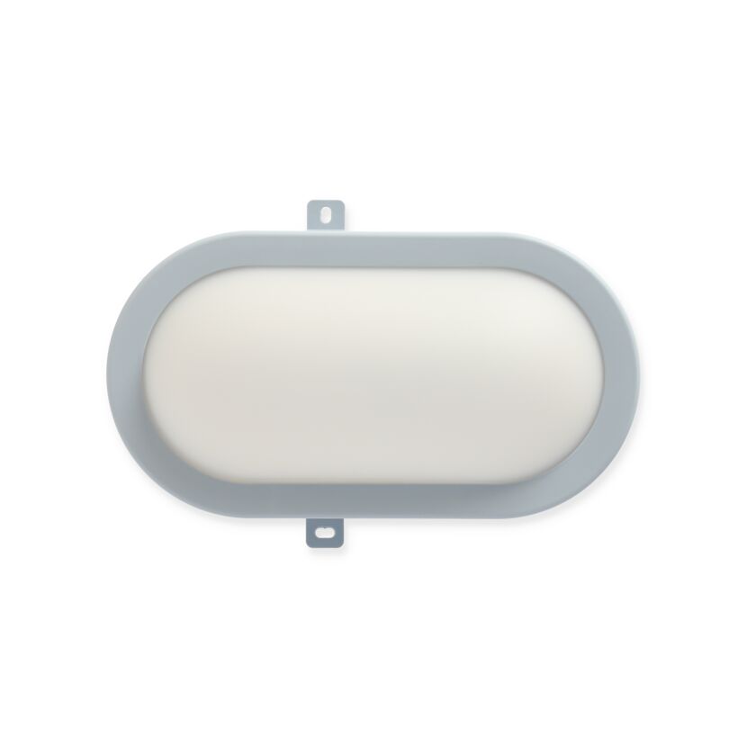 LED Ovalleuchte 18W grau